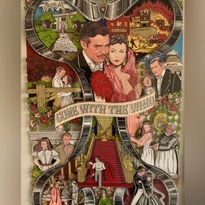 Rare Origional Charles Fazzino 3D Sterigraoh montage framed.32x24 inches.